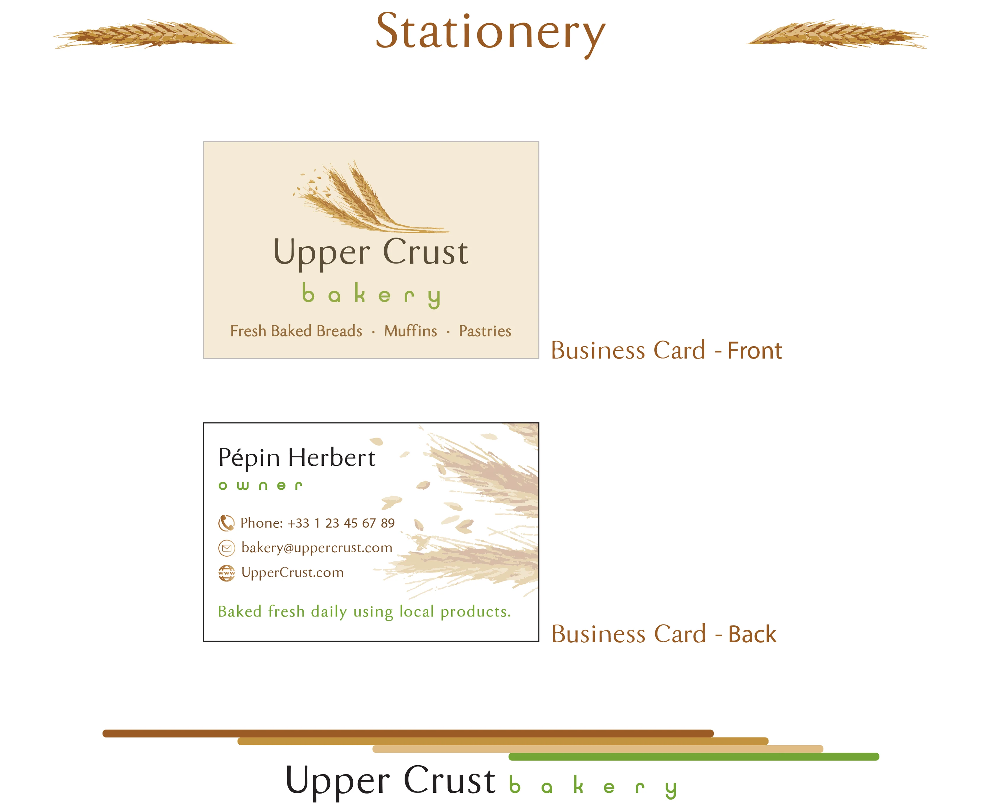 Upper Crust Bakery Branding Style Guide