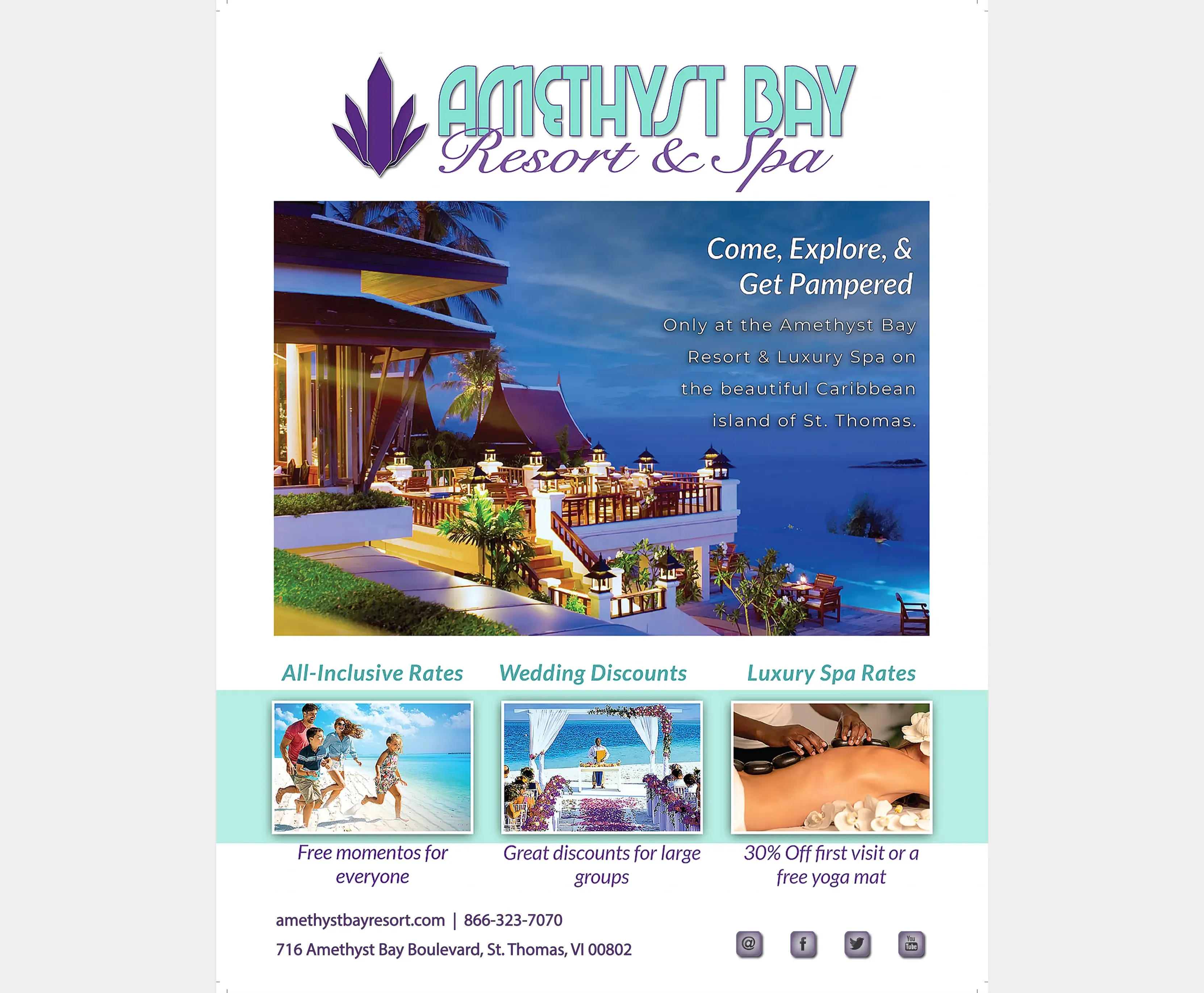 Amethyst Bay Resort Ad