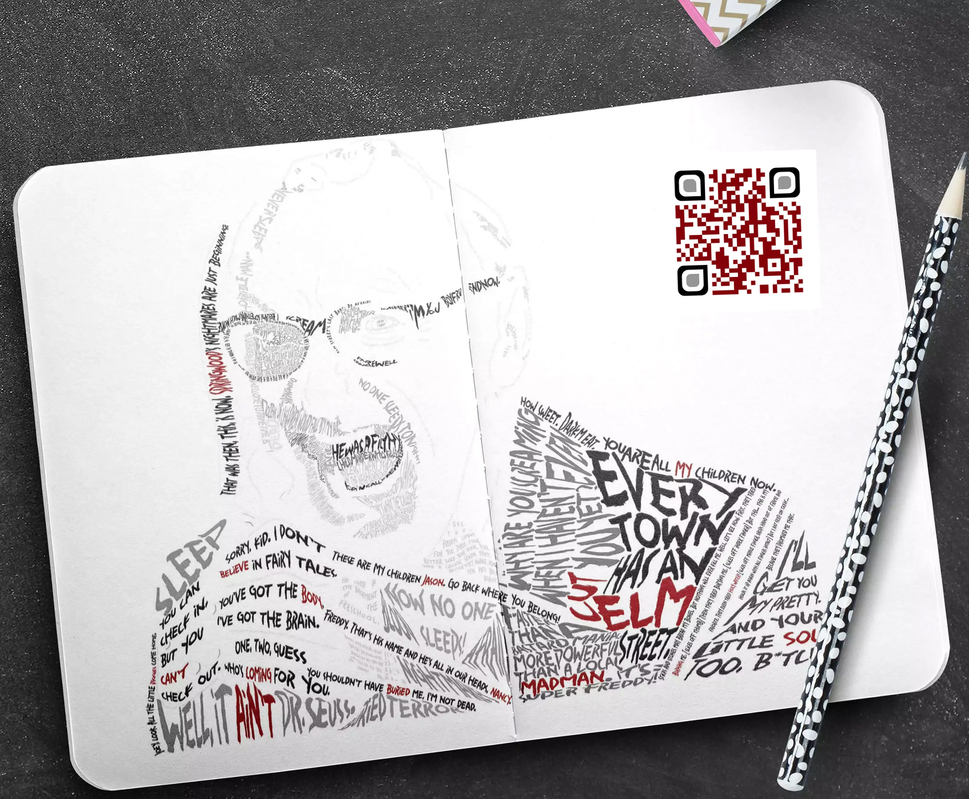 Robert Englund Typography